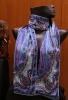 Exclusive Satin Crepe and Wool Pure Silk Stoles